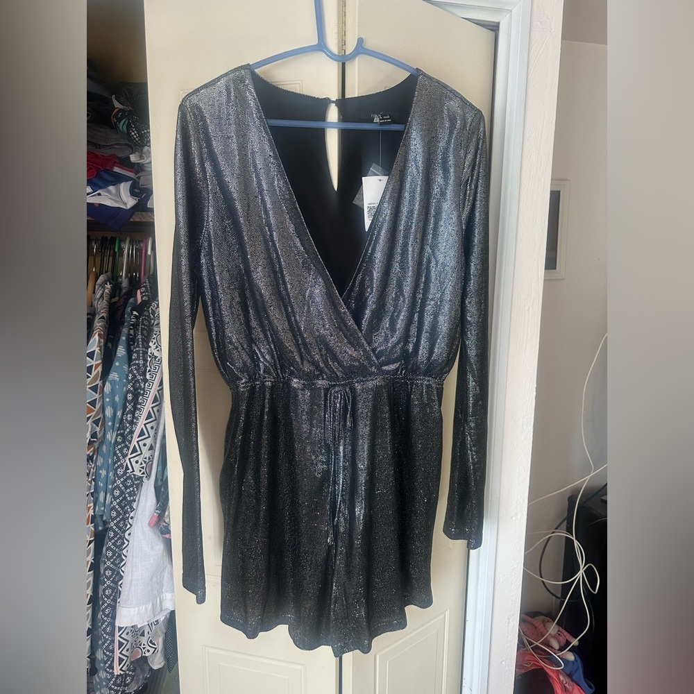 Silver romper